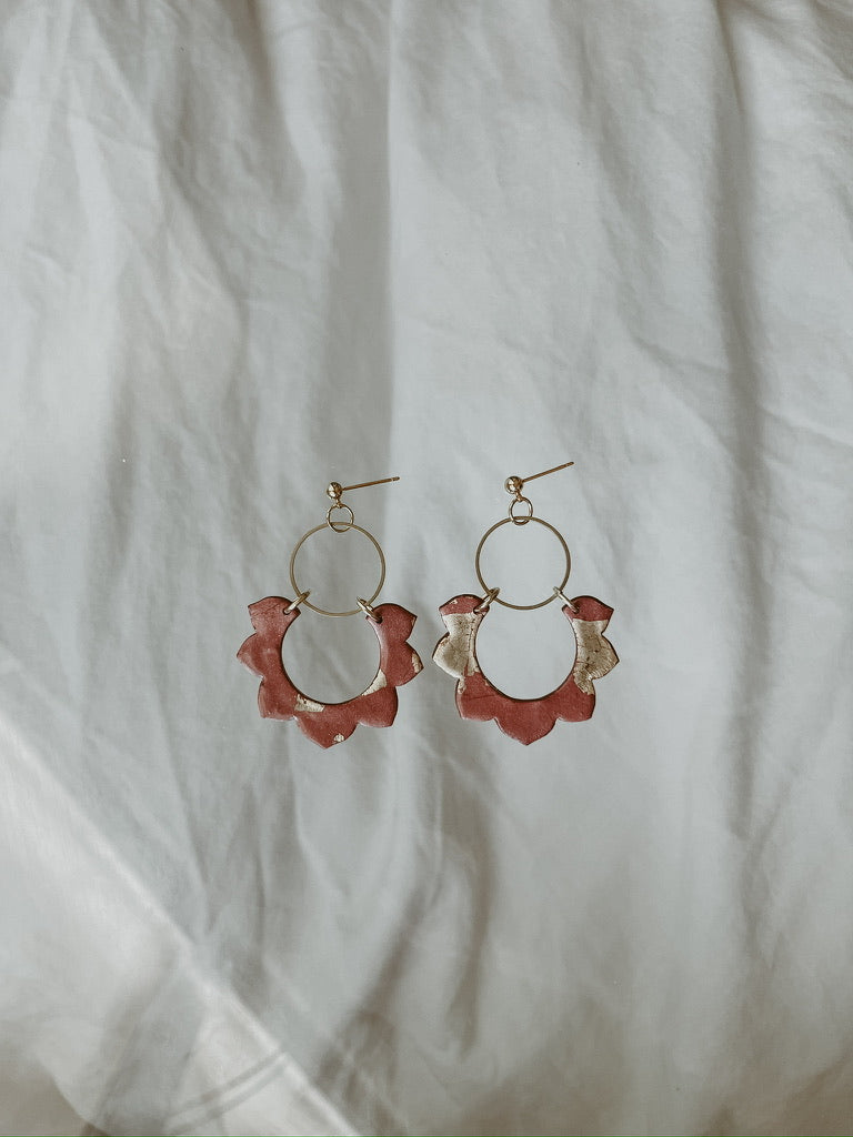 XL Gold Flower Dangles